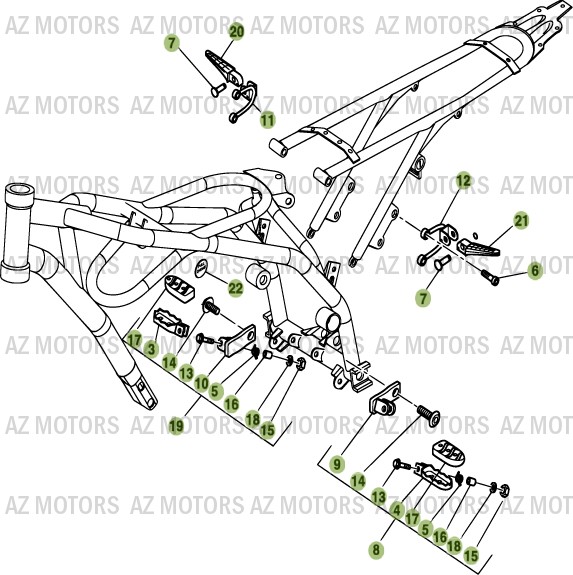 ACCESSOIRES DU CHASSIS BETA 200 ALP 08