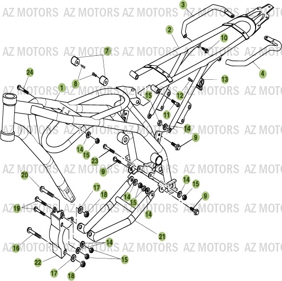 Chassis BETA Pièces Alp 200cc [2008]