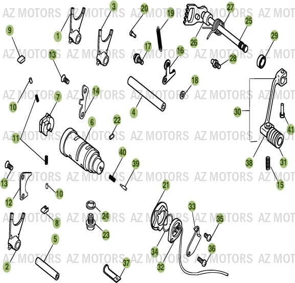 Commande Boite A Vitesses BETA Pièces Alp 200cc [2008]