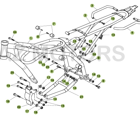 CHASSIS BETA Pièces BETA URBAN 200 - [2008-2011]