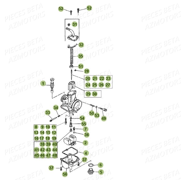 CARBURATEUR_DETAIL BETA Pièces BETA EVO 250 2T - (2015)