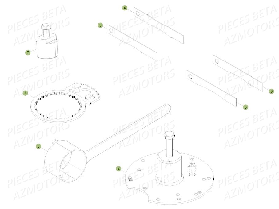 Outillages Special BETA Pièces BETA EVO 250 2T - (2015)