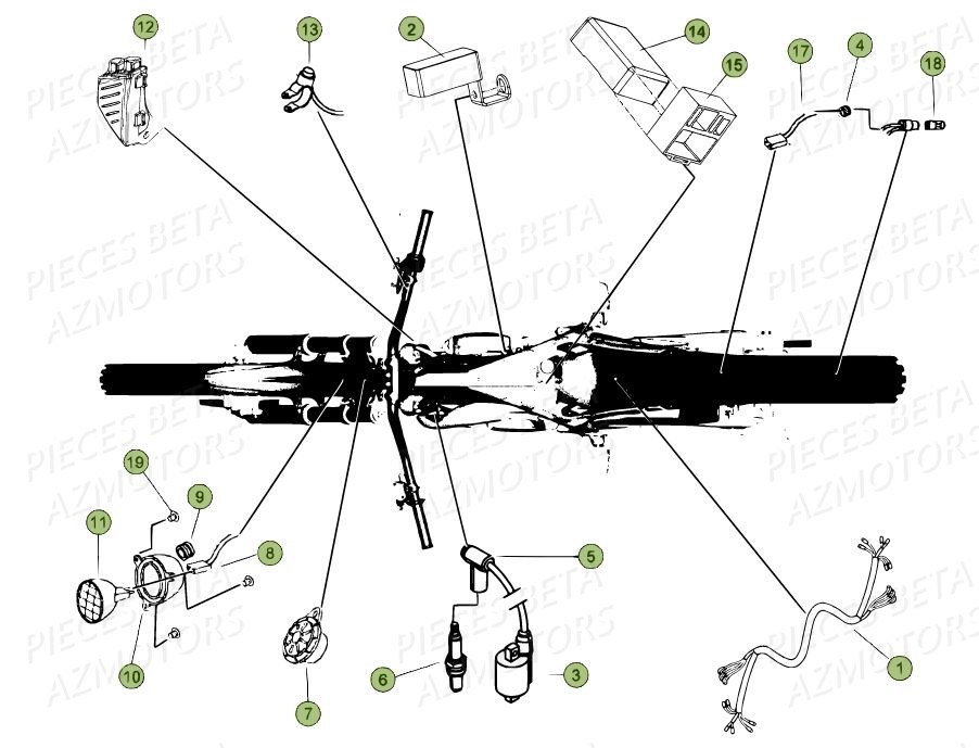 SYSTEME_ELECTRIQUE BETA Pièces BETA EVO 250 2T - (2015)