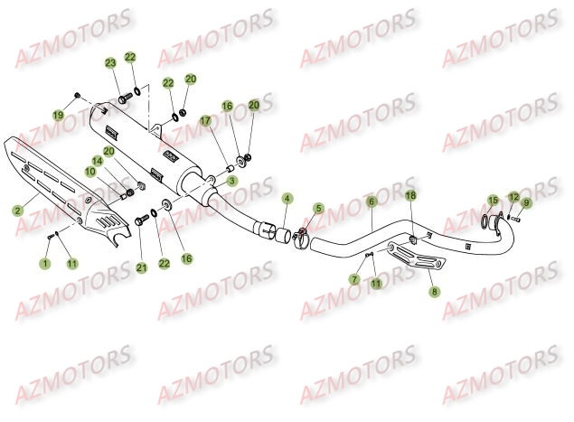 ECHAPPEMENT pour 350-M4-06