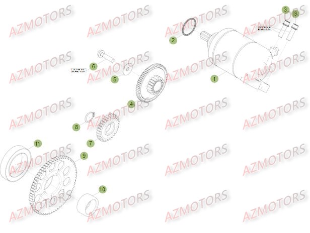 Demarrage Electrique BETA Pièces Beta RR 4T 350 Enduro - 2011