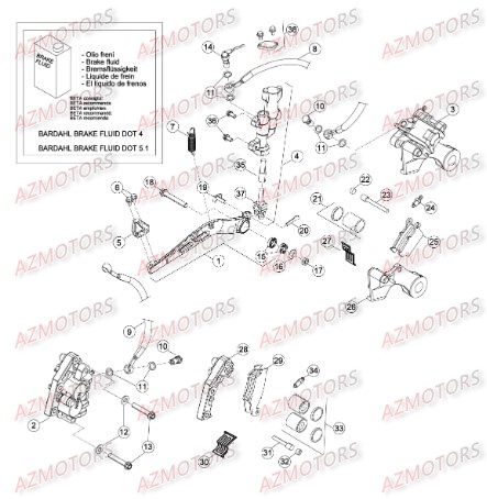 FREINS pour 350-RR-11