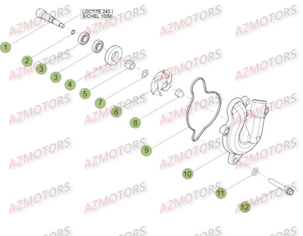 Installation De Refroidissement BETA Pièces Beta RR 4T 350 Enduro - 2011