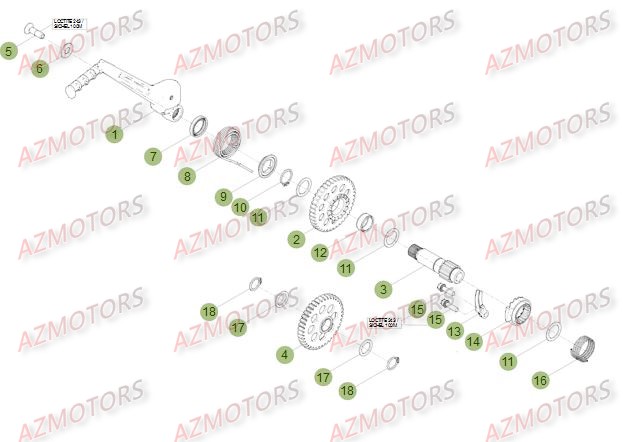 Kick Starter BETA Pièces Beta RR 4T 350 Enduro - 2011