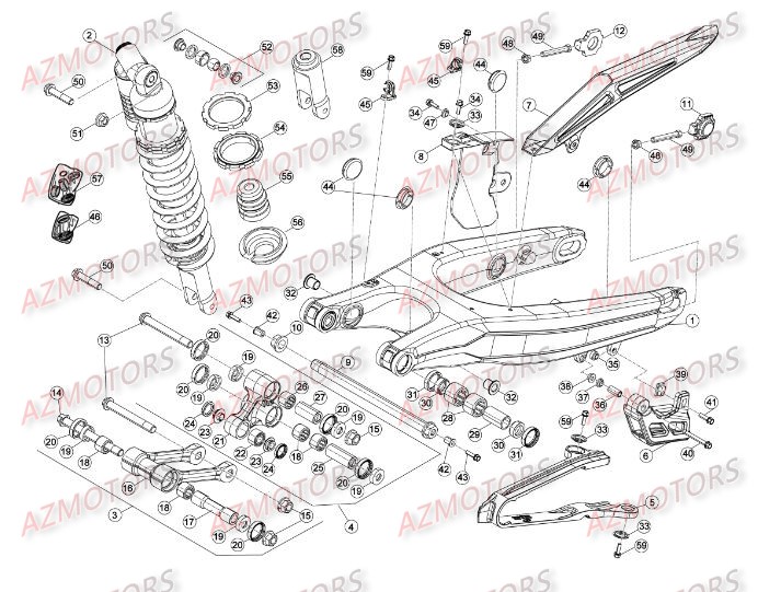 SUSPENSION ARRIERE BETA 350 RR 11