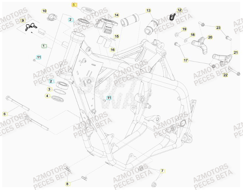 CHASSIS BETA 350 RR FACTORY 12