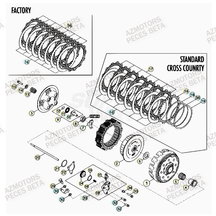 EMBRAYAGE pour 350-RR-FACTORY-12