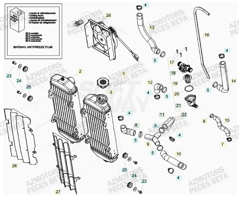 RADIATEUR pour 350-RR-FACTORY-12