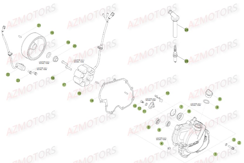 ALLUMAGE pour 350 RR RACING 15