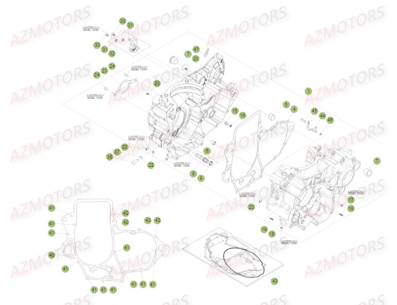 CARTER D_EMBRAYAGE BETA Pièces BETA RR FACTORY 350cc 4T -(2015)