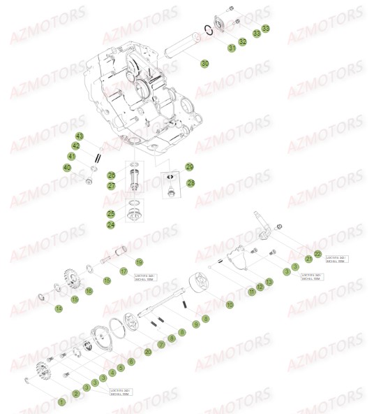 CIRCUIT DE LUBRIFICATION pour 350 RR RACING 15