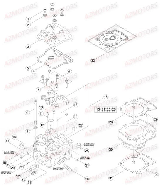 BOUCHON FILTRE HUILE BETA pour CYLINDRE CULASSE BETA RR 350 de 350 RR RACING 15