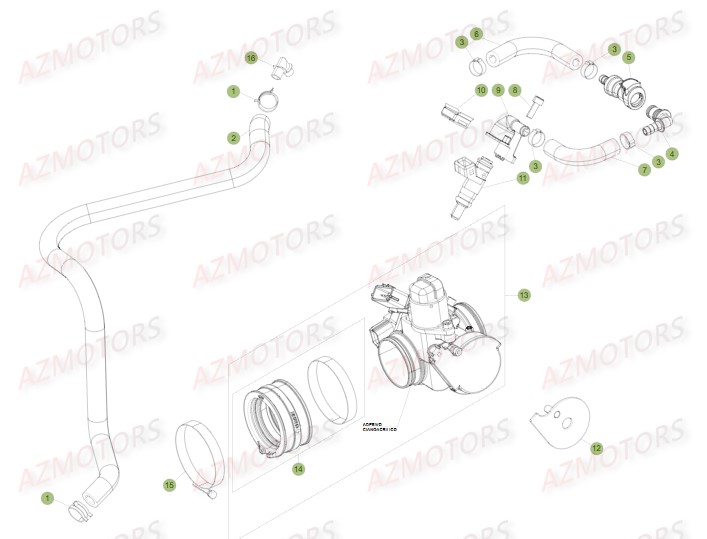 Injection BETA Pièces BETA RR FACTORY 350 4T -(2015)


