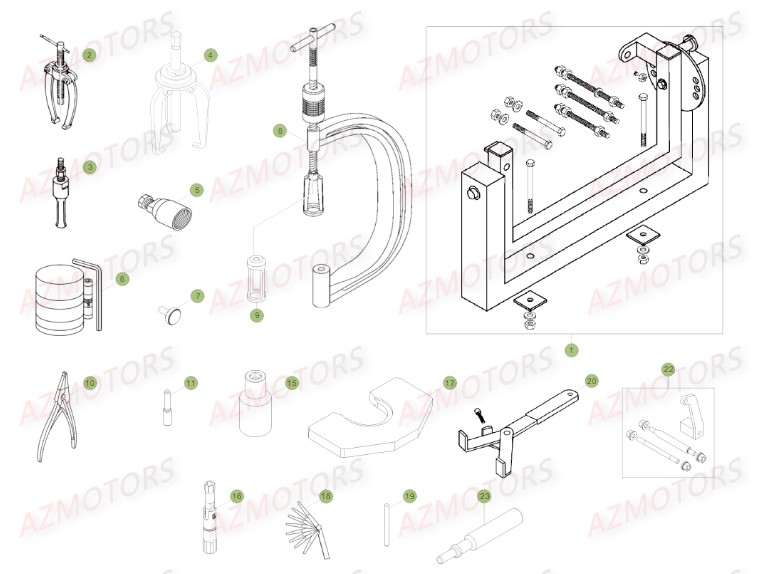 Outillage Special BETA Pièces BETA RR FACTORY 350 4T -(2015)

