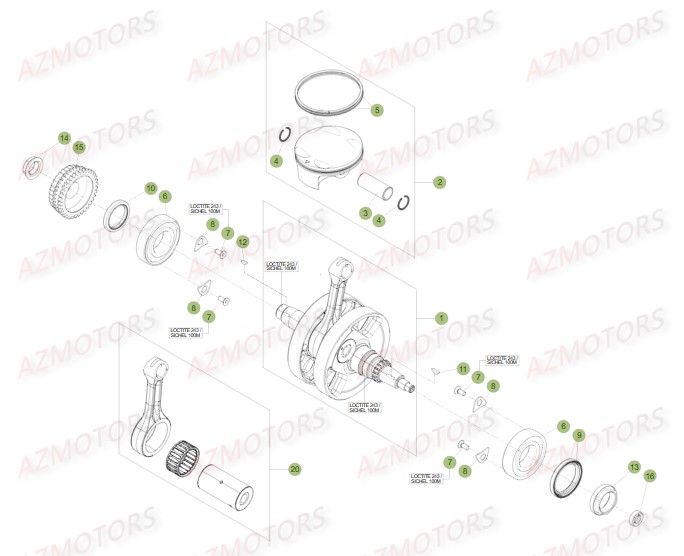 VILEBREQUIN_PISTON BETA Pièces BETA RR FACTORY 350cc 4T -(2015)