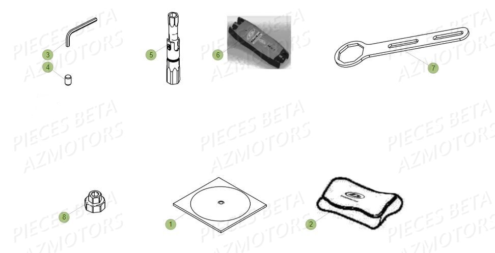 TROUSSE A OUTILS BETA 350 RR RACING 17