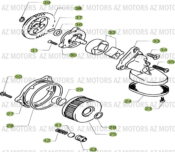 CIRCUIT DE LUBRIFICATION BETA 4 ALP 07