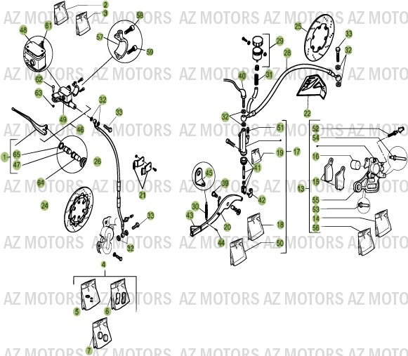 Freins BETA Pièces ALP 4.0 350cc EURO2 [2007]