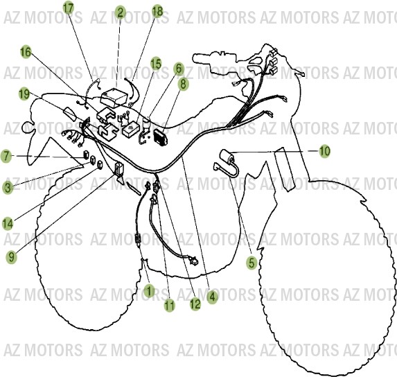 Installation Electrique BETA Pièces ALP 4.0 350cc EURO2 [2007]