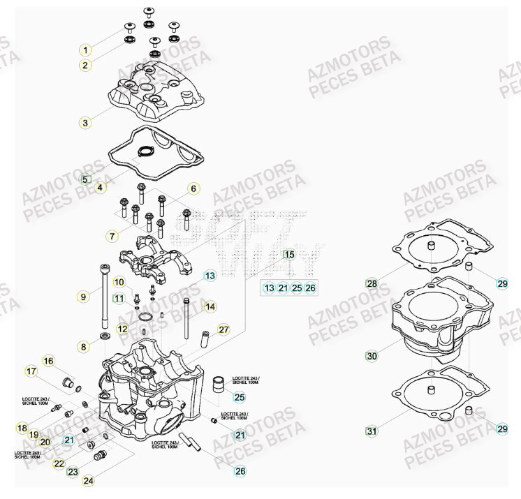 CYLINDRE BETA 400 RR FACTORY 12