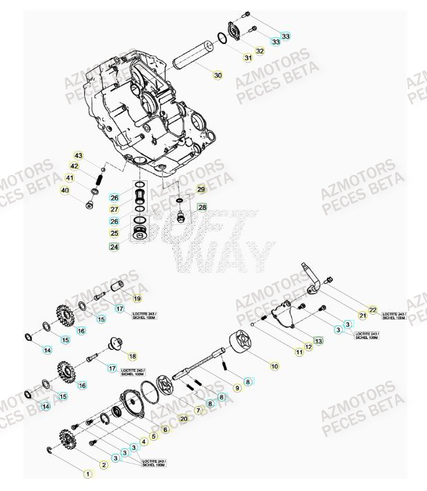 POMPE A HUILE pour 400-RR-FACTORY-12