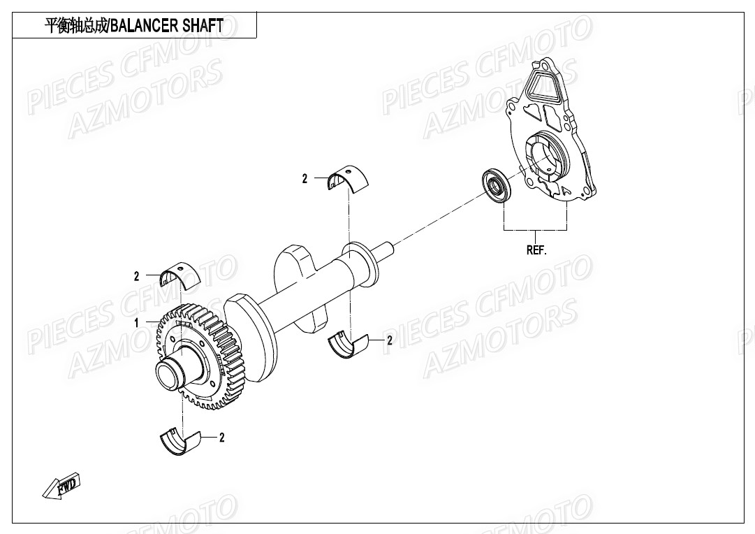 ARBRE D EQUILIBRAGE CFMOTO 400 NK 19