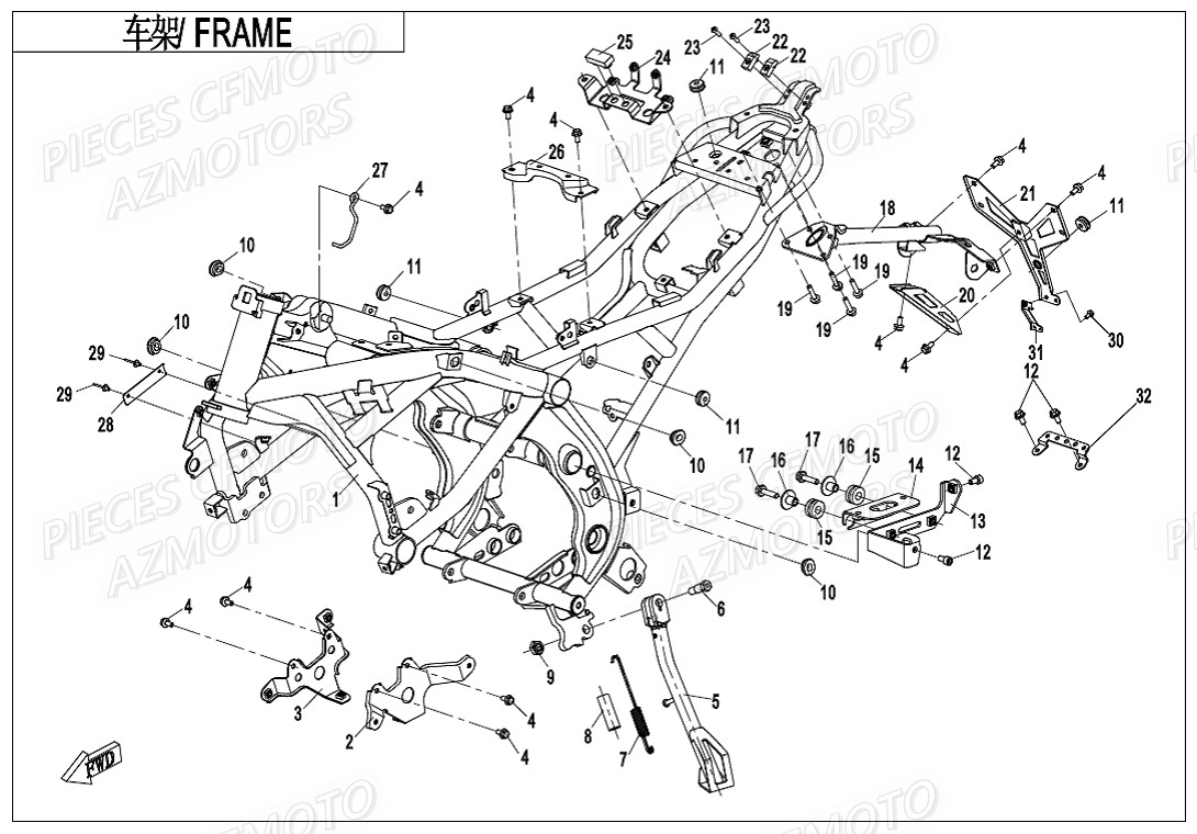 CHASSIS CFMOTO 400 NK 19