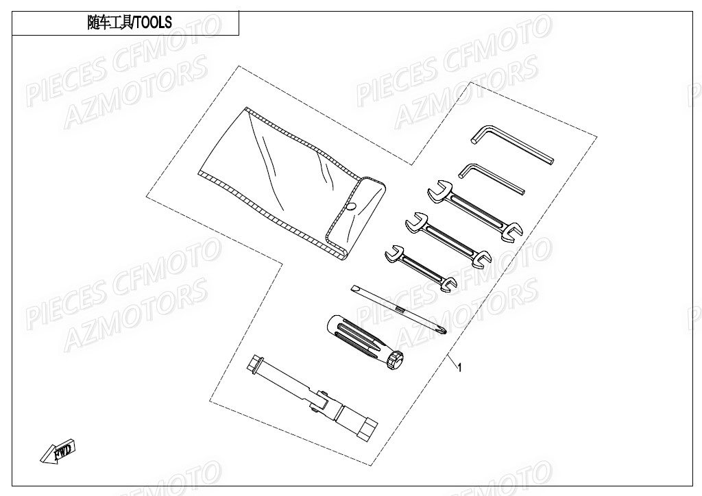 Outils CFMOTO Pièces Origine CFMOTO 400 NK ABS (2019)