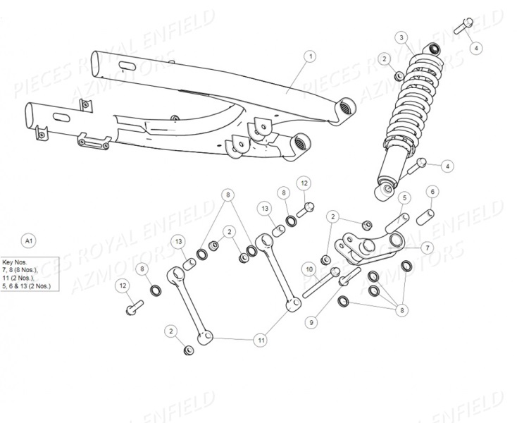 586082/A - ECROU M10 (Royal Enfield)
ROYAL ENFIELD
Livraison des pieces origine Royal Enfield Bullet,Classic,Continental,twin 650 ,Interceptor sous 2 a 5 jours ouvres selon stock et disponibilite du fournisseur