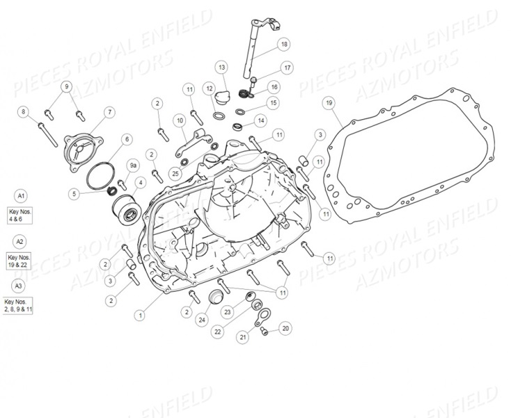 574301/B - JOINT TORIQUE FILTRE A HUILE  (Royal Enfield) pour CARTER EMBRAYAGE-FILTRE A HUILE de 410 HIMALAYAN