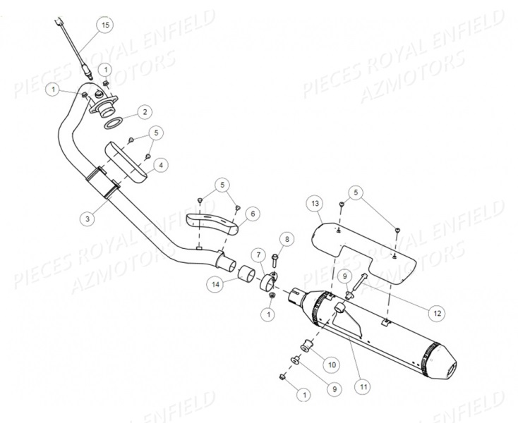 582638/A - JOINT D ECHAPPEMENT  (Royal Enfield) pour ECHAPPEMENT de 410 HIMALAYAN