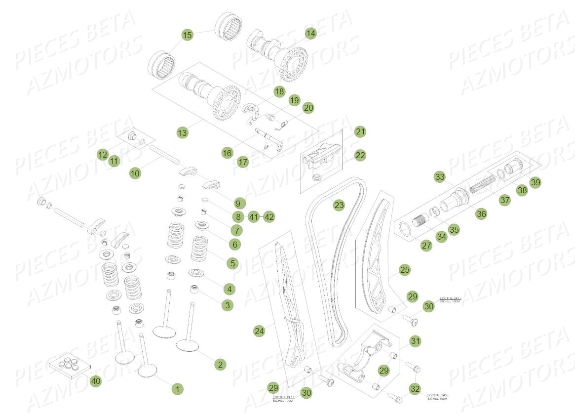 BOUCHON ARBRE COUVERCLE D EMBRAYAGE BETA pour DISTRIBUTION SOUPAPES de 430 RR RACING 17
