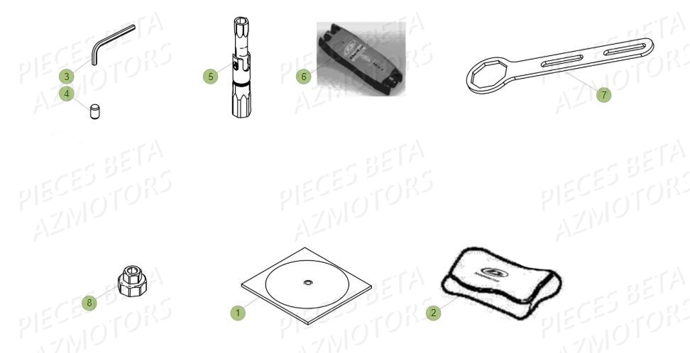 Trousse A Outils BETA Pièces BETA RR 4T 430 RACING - (2017)

