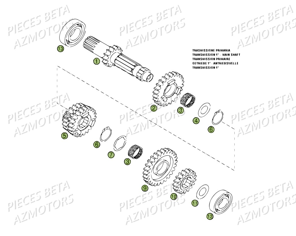 Boite A Vitesses BETA Pièces BETA RR 4T 450 - 2007