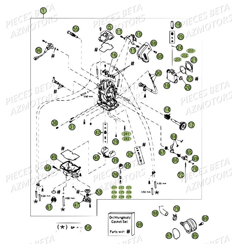 Carburateur BETA Pièces BETA RR 4T 450 - 2007