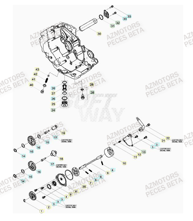 POMPE A HUILE pour 450-RR-FACTORY-12