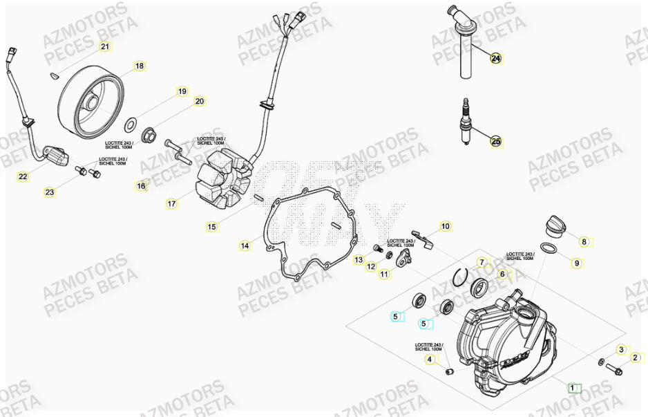 ALLUMAGE pour 480 RR RACING 15