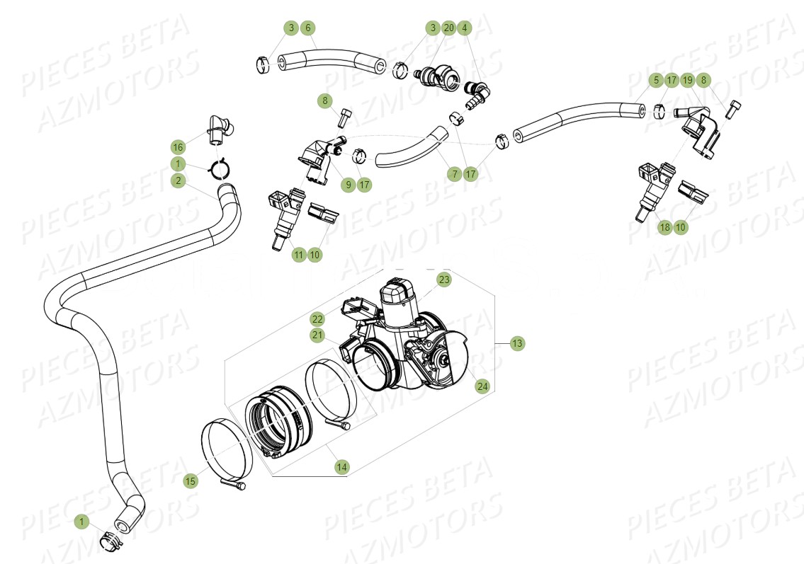 CARBURATION INJECTION BETA 480 RR RACING 17