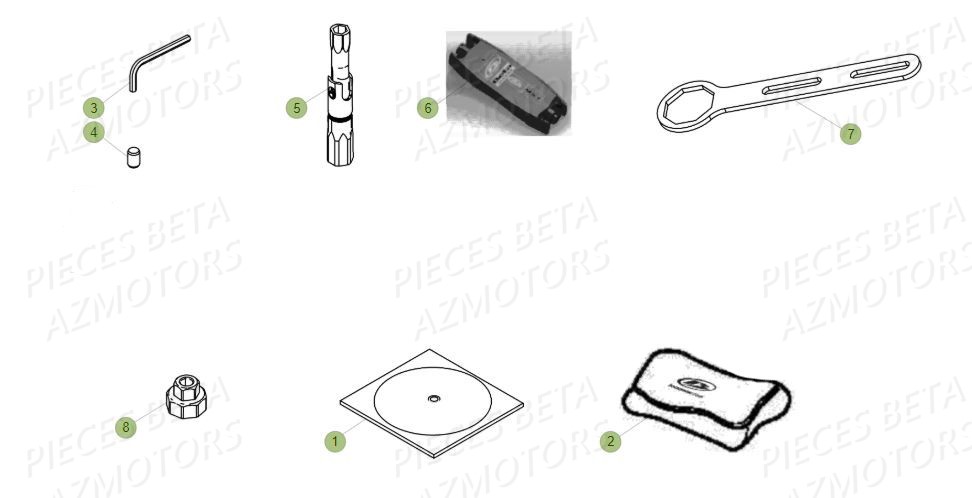 Trousse A Outils BETA Pièces BETA RR 4T 480 RACING - (2017)

