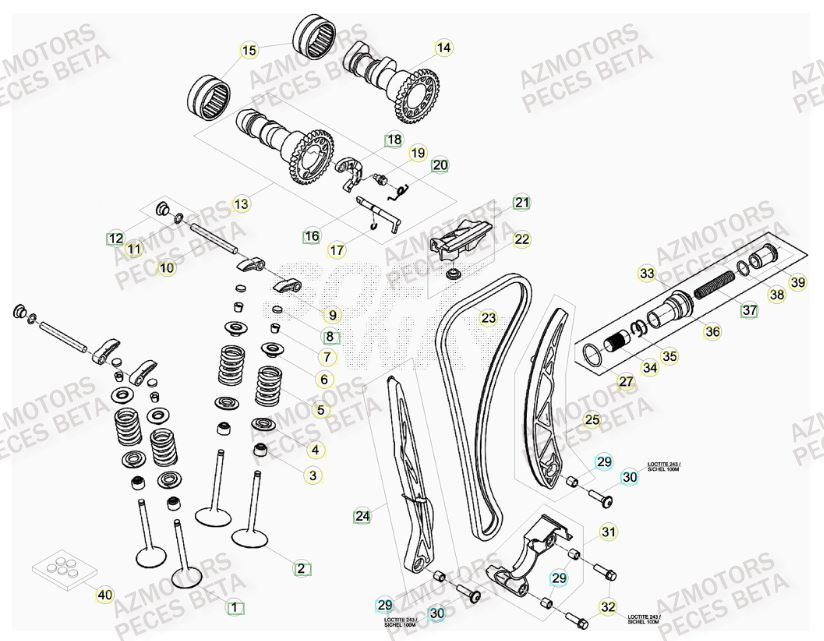 BOUCHON ARBRE COUVERCLE D EMBRAYAGE BETA pour DISTRIBUTION de 498-RR-FACTORY-12