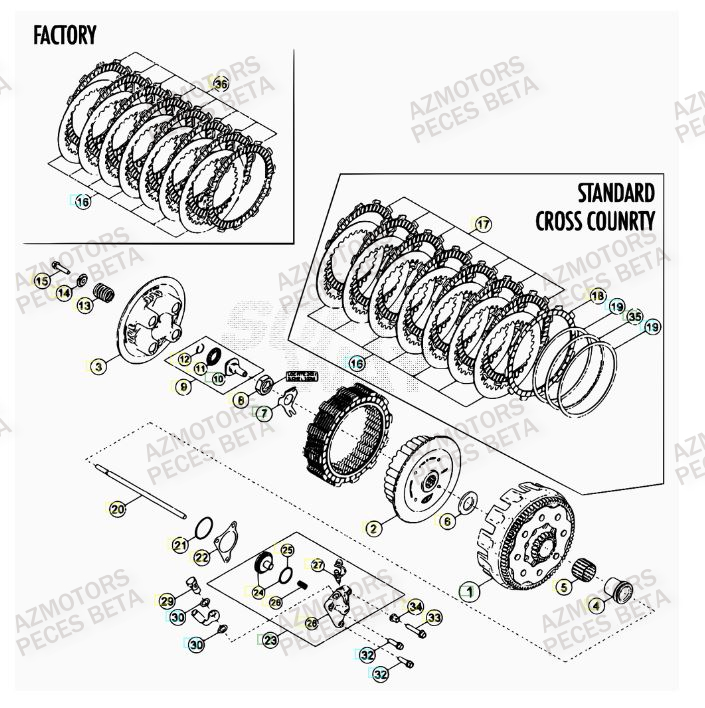 EMBRAYAGE pour 498-RR-FACTORY-12