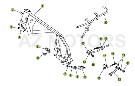 Accessoires Du Chassis BETA Pièces BETA Enduro 50 RR - [2005-2006]