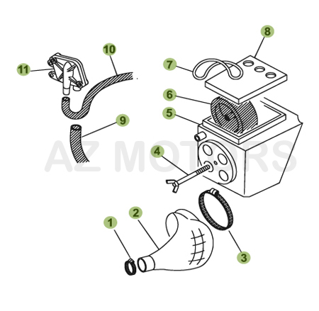 BOITIER DU FILTRE BETA 50 RR 05 06