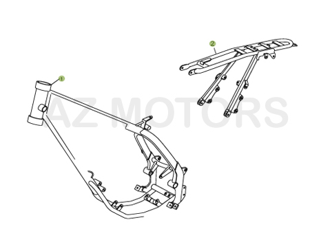 Chassis BETA Pièces BETA Enduro 50 RR - [2005-2006]
