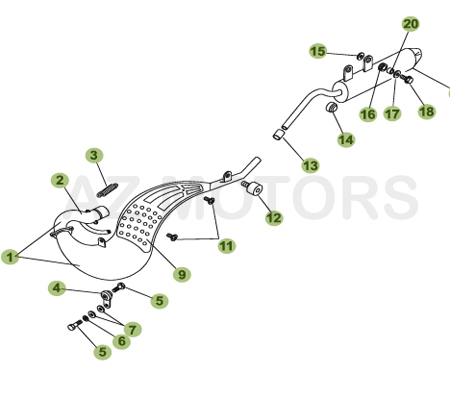 ECHAPPEMENT pour 50-RR-05-06