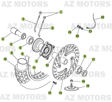 ROUE-AVANT-2 pour 50-RR-07